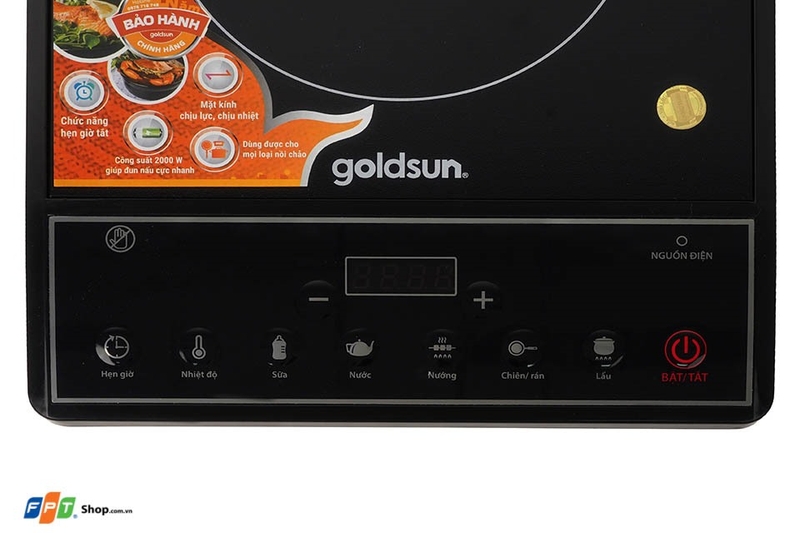 Bếp hồng ngoại đơn 2000W Goldsun GIF3500 (hình 4)